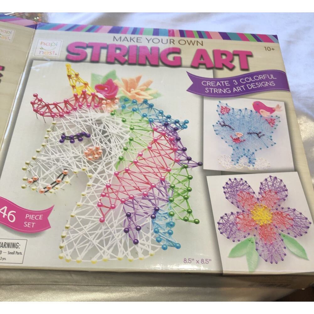 String Art Craft Kit Hapi Nest Gifts For Tween Girls Ages 10 Yrs. Old & Up *New